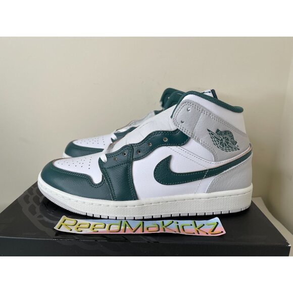 Jordan 1 MID SE White Oxidized Green MENS SIZES FQ7720 103 - Picture 1 of 5